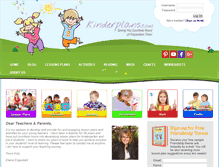 Tablet Screenshot of kinderplans.com